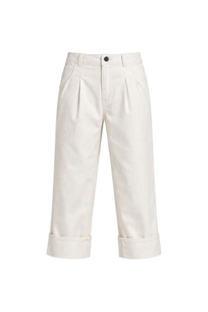Pantalone bambino in denim con Web GUCCI KIDS | 855965XDDFB9692